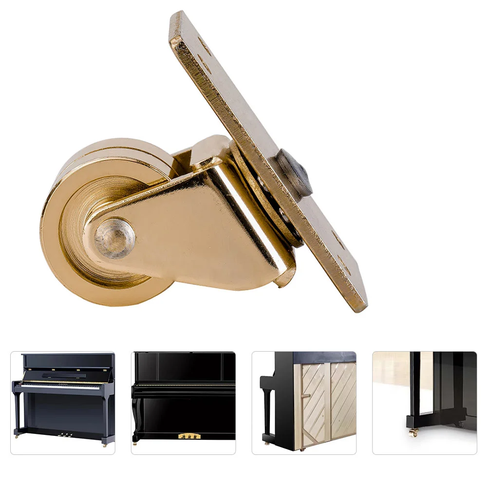 

Piano Caster Wheel Accessory Swivel Moving Upright Wheels Duty Heavy Brass Trolley Mobile Supply Furnitureleg Protectors Floor