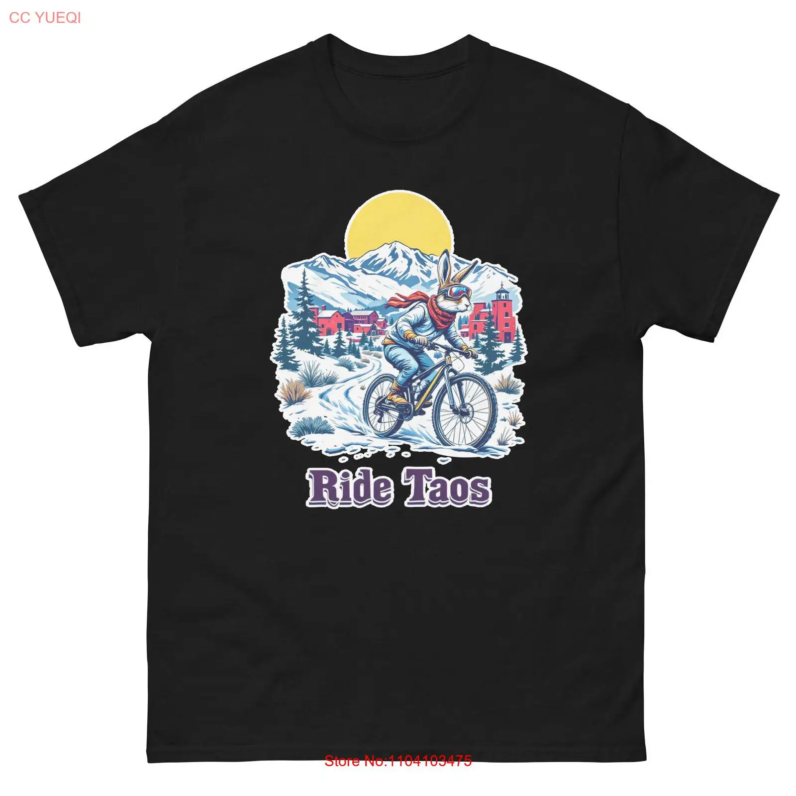 Футболка с изображением животных Ride Taos Snowshoe Hare Fun USA Bike