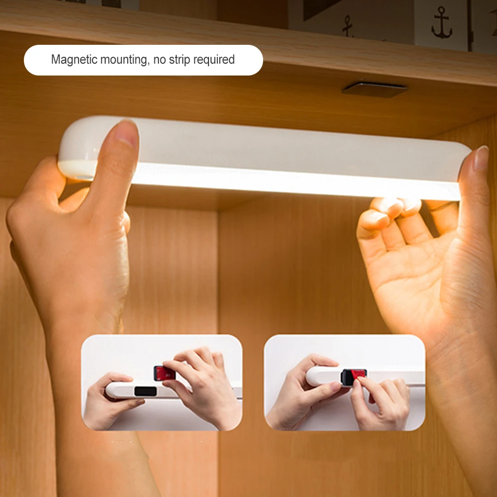 

Night Light Bar Motions Sensor Bedside Lamp Staircase Lighting Warm Light
