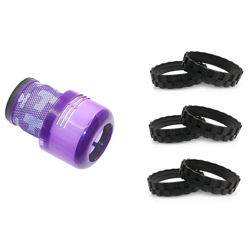 

Rear Filter Accessory Replacement Filter Tool For Dyson With 6Pcs Tires For IROBOT ROOMBA Wheels Series