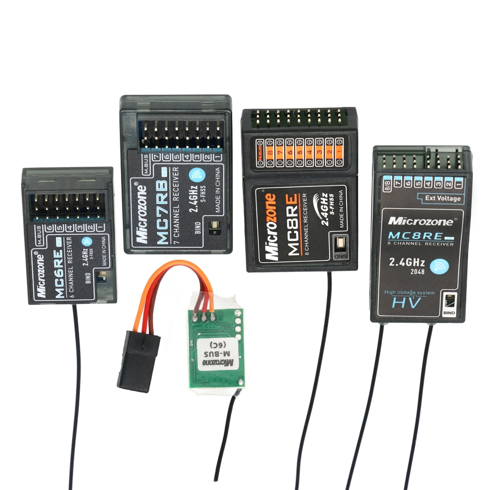 Приемник Microzone MC6RE MC7RB V2 6 каналов MC8RE 8 для контроллера Mc6c Mc7 Mc8b передатчик