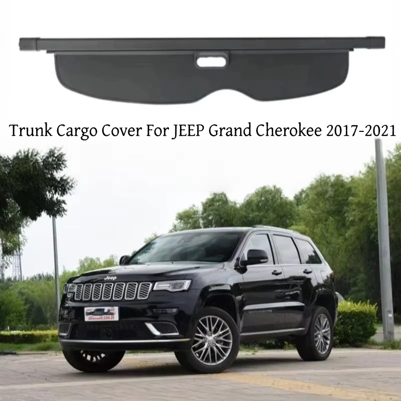 Фото Шторка-органайзер для багажника Jeep Grand Cherokee 2017-2022, защитная, складная, для конфиденциальности и хранения №1
