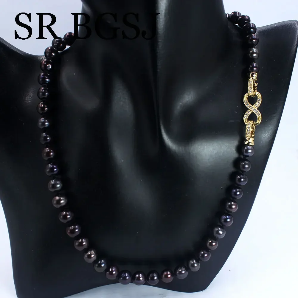 8-9 мм AAA модные ювелирные изделия свадебное ожерелье из натурального