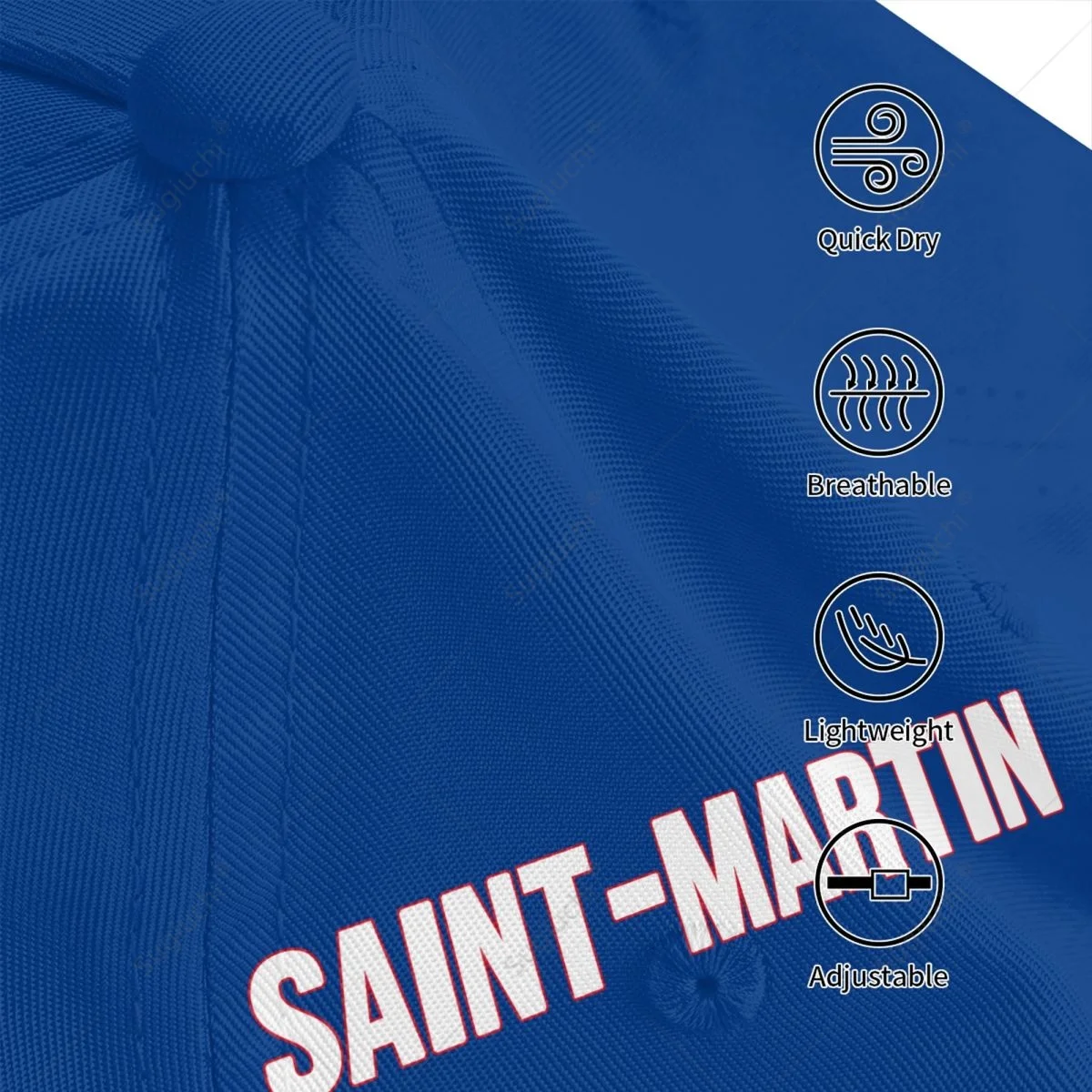 Бейсболка унисекс кепка с градиентным 3D-принтом флаг Сен-Мартина для тенниса