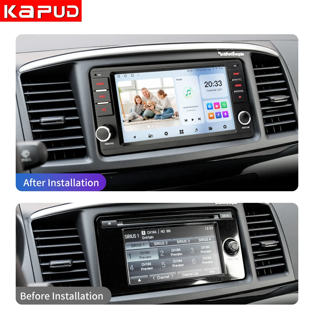 Kapud 7 &quotAndroid 14 2 Din автомобильный мультимедийный плеер для Mitsubish Universal Outlander ASX Pajero