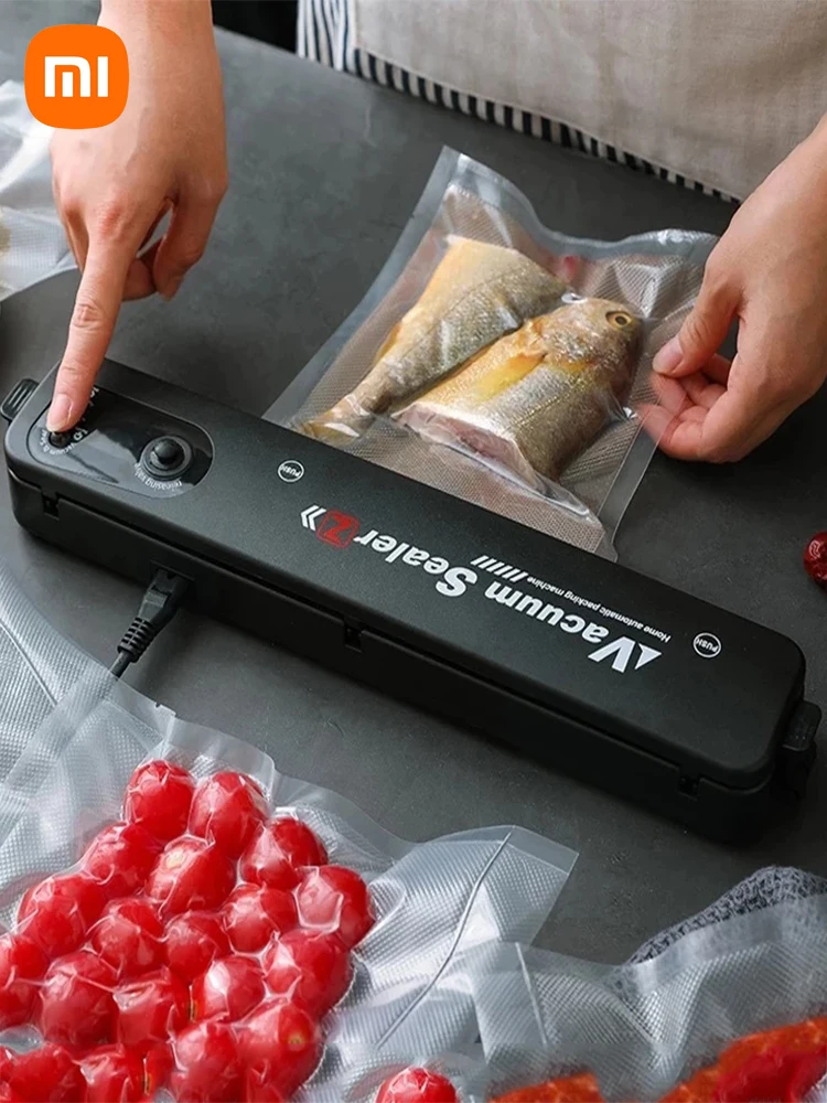 

Вакуумный упаковщик пищевых продуктов 220 В/110 В, автоматический бытовой вакуумный упаковщик пищевых продуктов, кухонный упаковщик с 10 пакет...