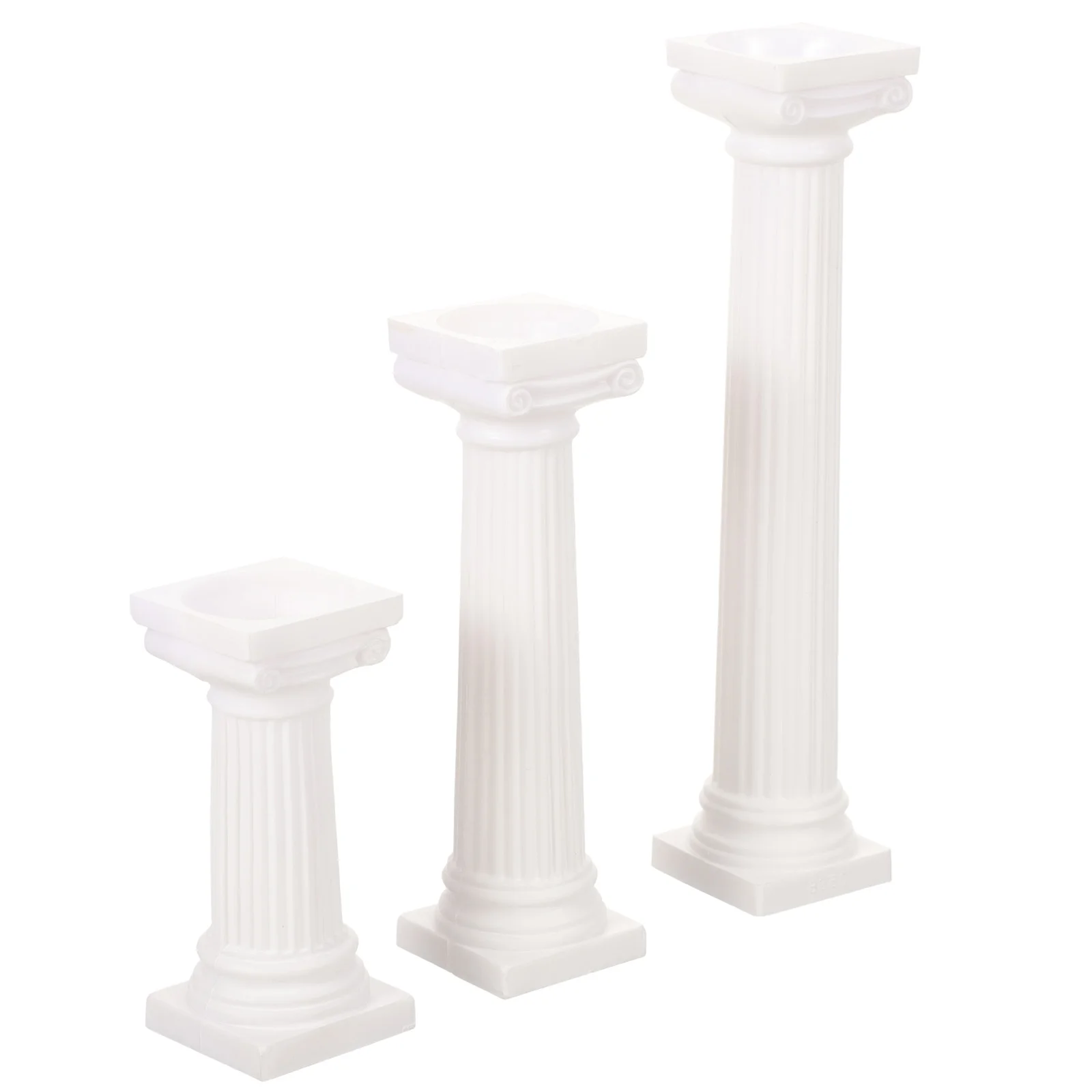 

12 Pcs Home Decor Greece Party Entry Way Variety Mini Greek Pillar Roman White Ps Decorative Pillars