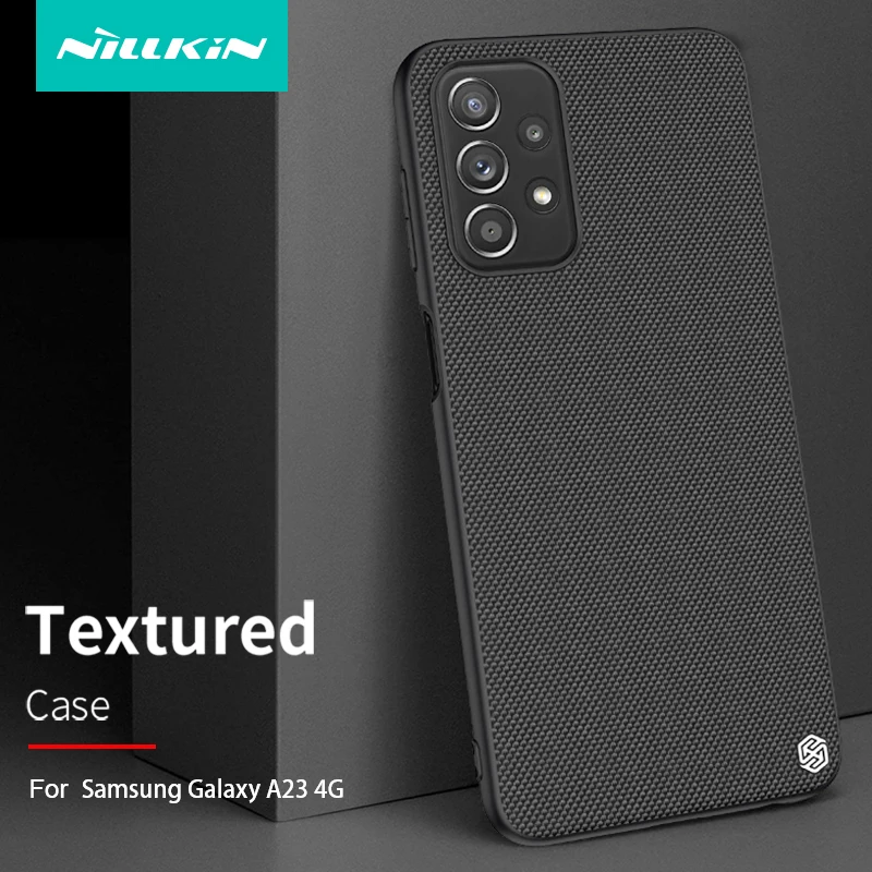 

Для Samsung Galaxy A23 A13 4G телефон NILLKIN 3D текстурированная тканая нейлоновая волоконная защитная задняя крышка из поликарбоната для Galaxy F23 M23