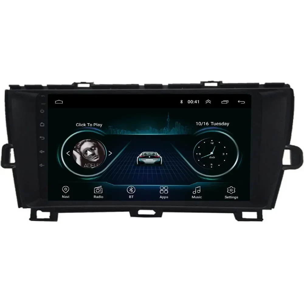 8G + 128G QLED для Toyota Prius Android 13 Радио 2009 2010 2011 2012 2013 Мультимедийный стерео