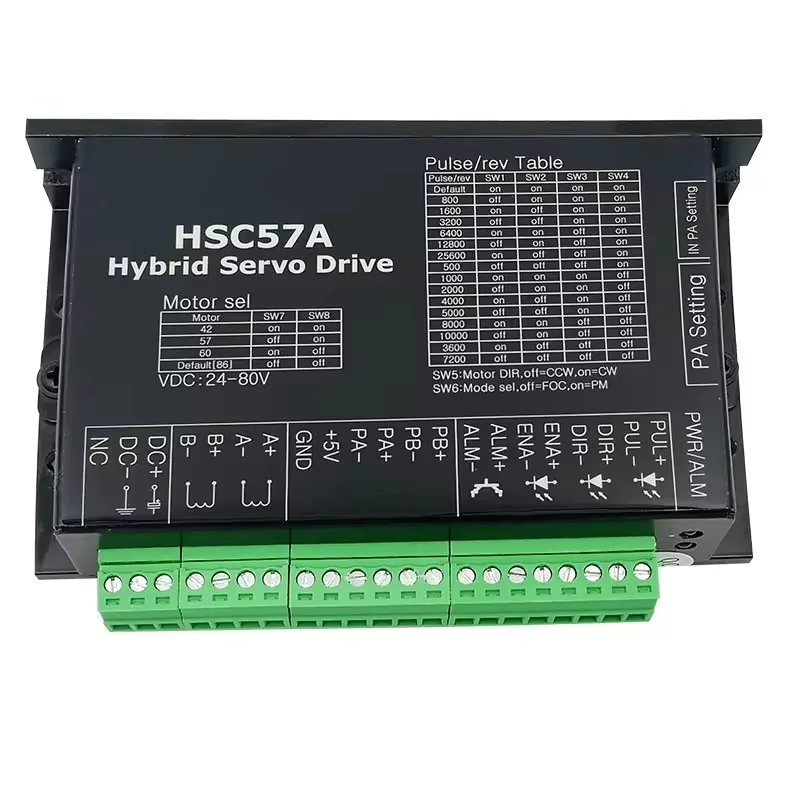 2-фазный 60 мм Nema 24 2 нм 3 Нм с шаговым сервоприводом замкнутая петля шагового