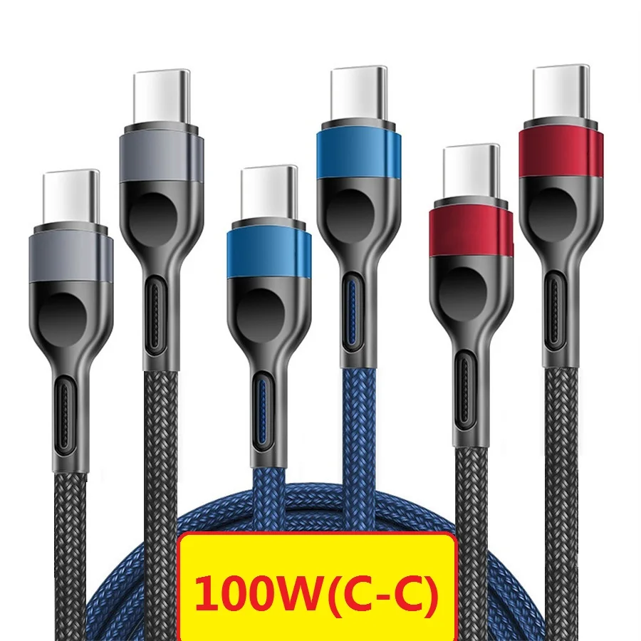 

5A Type C to Type C Fast Charging PD Cable For Huawei P40 P30 Mate 40 USB C Fast Charing Data Cord for Xiaomi 12 Pro Oneplus