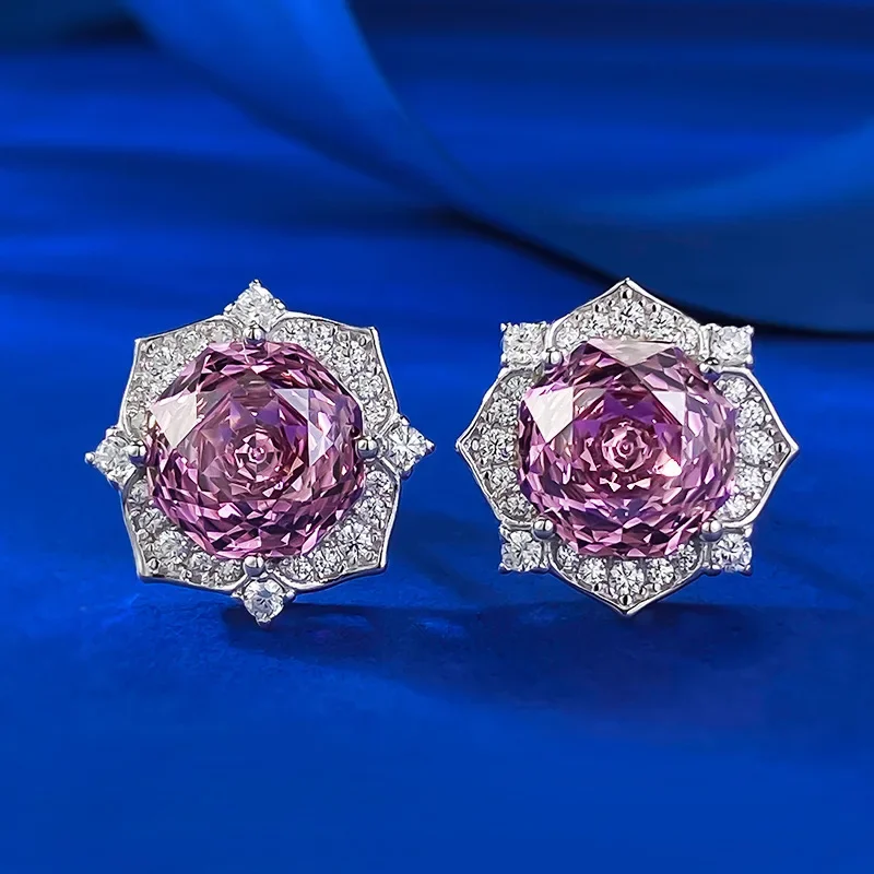 Серьги-гвоздики из чистого серебра 8 0 пробы мм