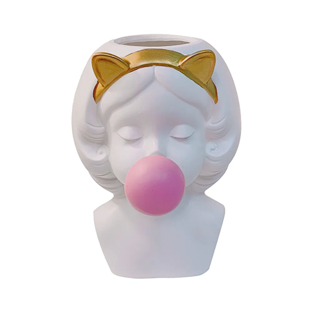 

1 шт., настольный цветочный горшок в форме девочки