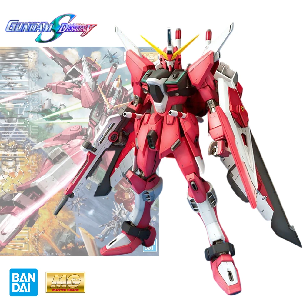 Bandai натуральная GUNDAM MG 1/100 ZGMF-X19A INFINITE JUSTICE аниме фигурка в сборе игрушки модель