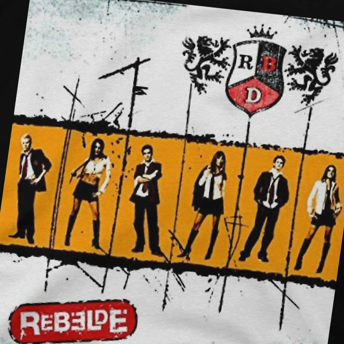 RBD альбомная футболка в стиле хип-хоп для отдыха Rebel взрослых