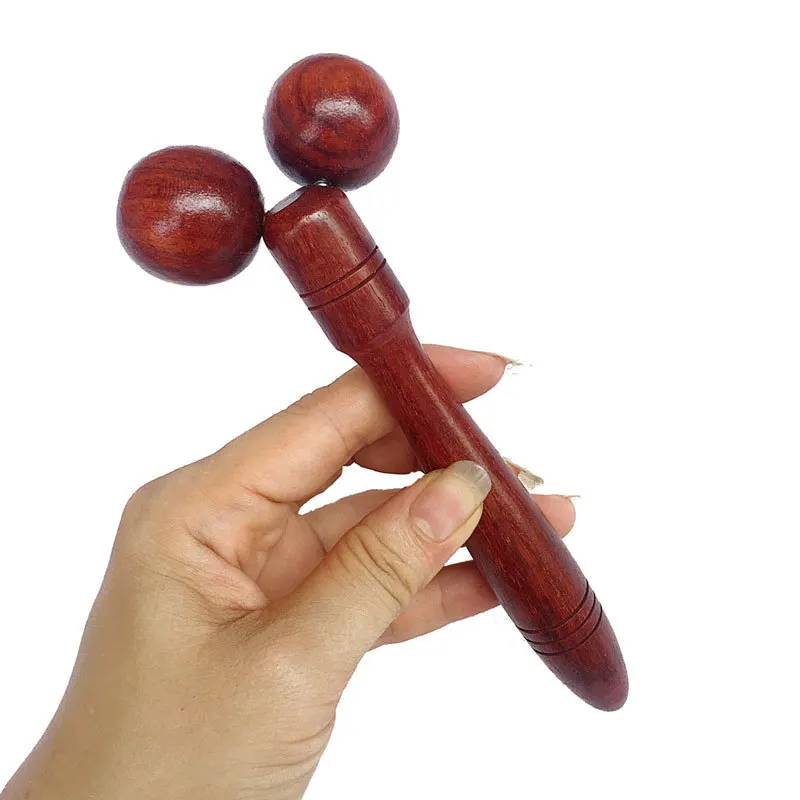 

Wood Roller Spa Therapy Wooden Massager Stick Thin Face Leg Head Neck Body Face-lift Wheel Hand Massage Tools