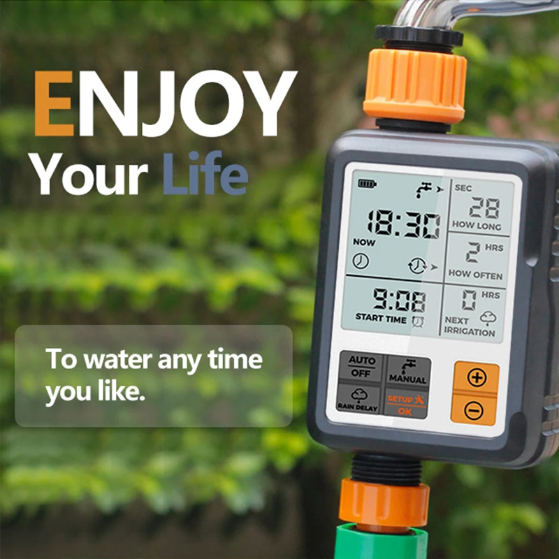 

Outdoor Irrigation All Days Use Digital Water Timer Automatic Temporizador Inteligeter Garden Accessories Adjustable Programer