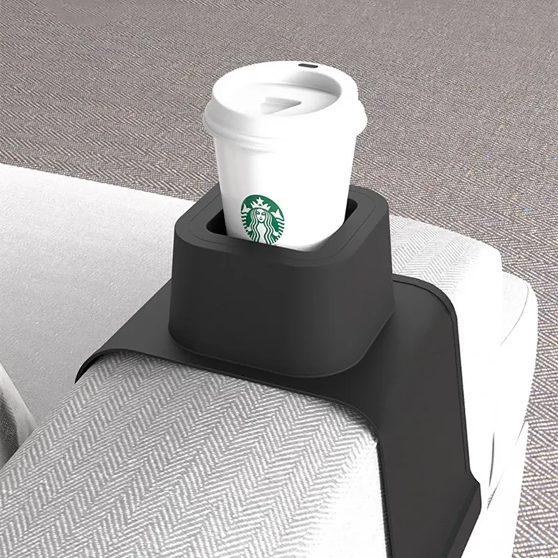 

Sofa armrest cushion silicone cup cushion thermal insulation lazy tray foldable mobile ashtray shelf coasters