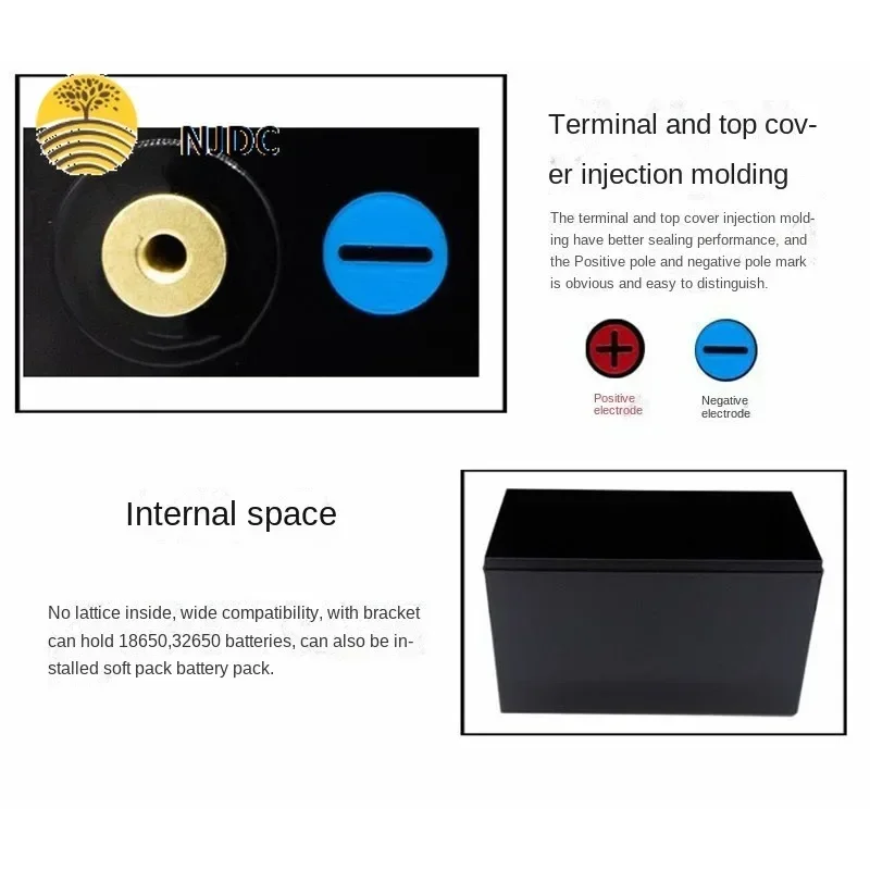 Литиевый аккумулятор 4 Коробка для батарей 12 В 24 48 100 Ач 150 200 280 Пластиковая коробка