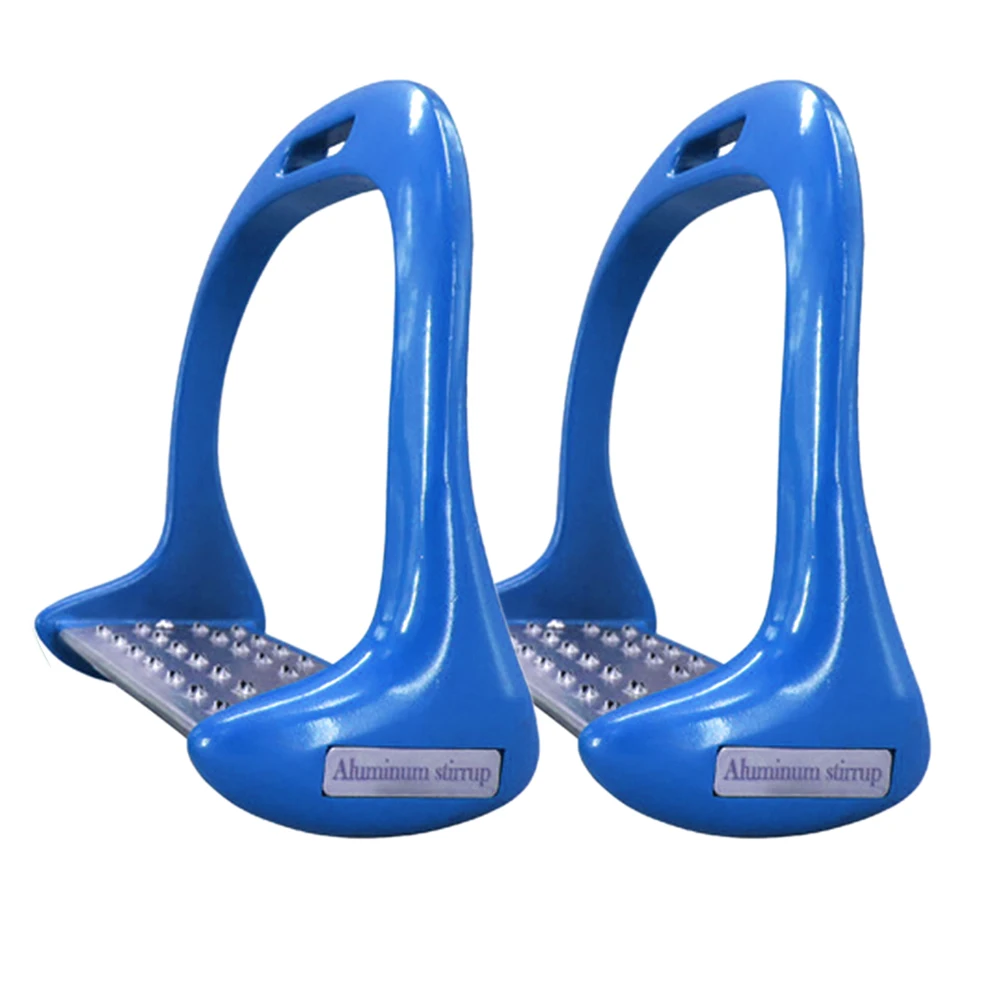 

1 Pair Anti Slip Horse Stirrups Thickened Saddle Pedal Lightweight Equestrian Safety Aluminium Alloy Supplies Outdoor Sports