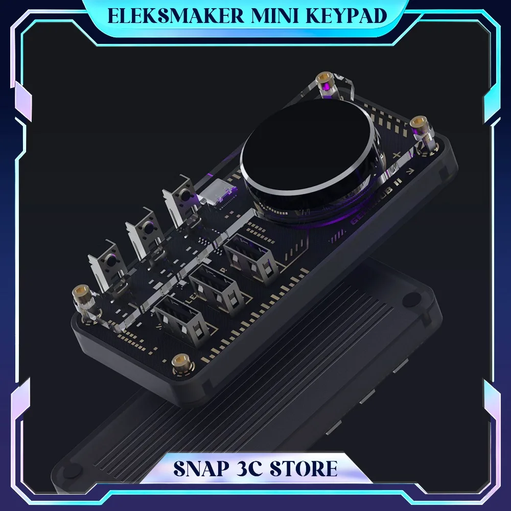 Фото Док-станция EleksMaker Explorer Edition USB HUB с регулятором громкости, программируемой мини-клавиатурой и настраиваемыми быстрыми клавишами №1