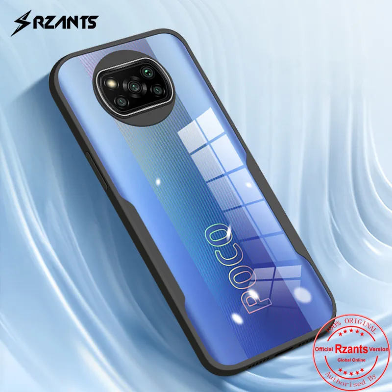 

Rzants Luxury Clear Case for Xiaomi Poco X3 X3 NFC X3 Pro Camera Lens Protective Cover Ultra Slim Thin Phone Fundas