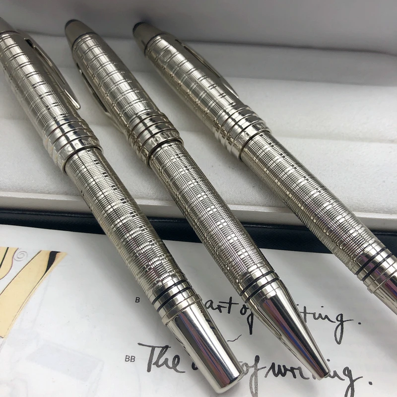 Большой Джон Кеннеди Роскошная темно-синяя металлическая шариковая ручка MB с