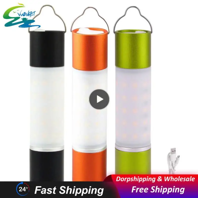 

Portable Outdoor Night Light Widely Used Led Beads Led Torch Adjustable Focus Hanging Flashlight Usb Charging 6 Lighting Modes