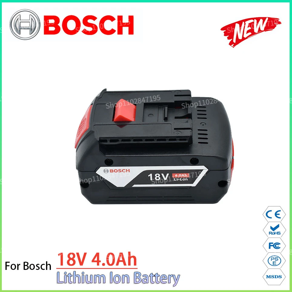 

Bosch Original 18V 4000MAH Rechargeable Lithium Ion Battery Replacement BAT609 BAT618 BSH180 FHN180 HTH181-01 3601H61S10 etc