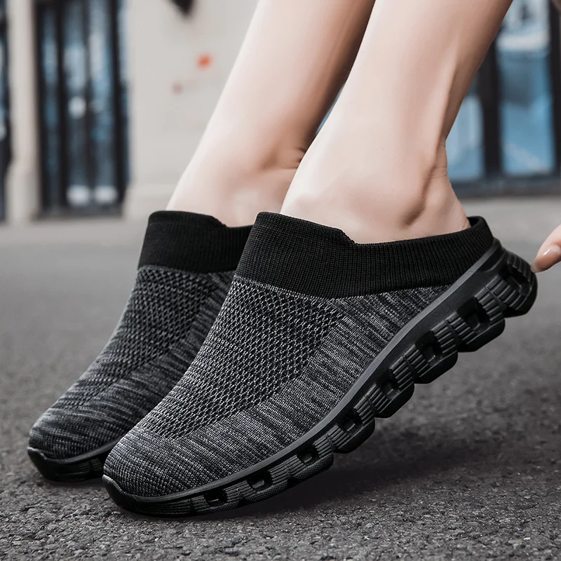 Кроссовки вязаные для мужчин и женщин модная красная прогулочная обувь дышащие