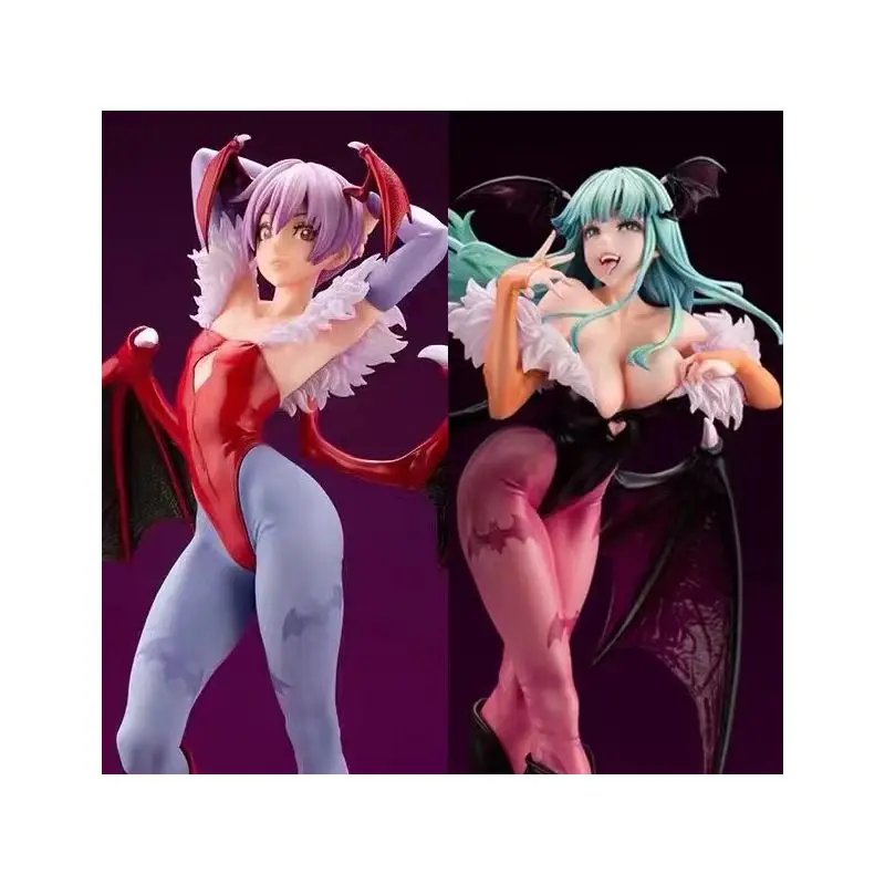 In Stock Original kotobukiya Darkstalkers Bishoujo Felicia Lilith Darkstalkers Morrigan 1/7 Complete Anime Action Figure