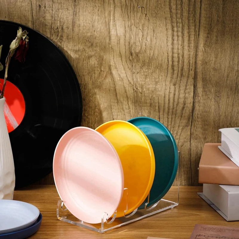 Стандартная подставка для посуды акриловая прозрачная тарелок подставки