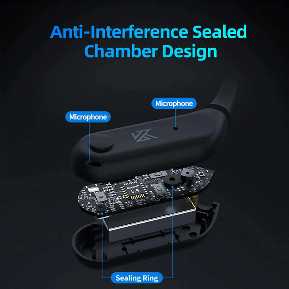 KZ AE01 беспроводной обновленный кабель Bluetooth-совместимый 5 4 HIFI ушной крючок