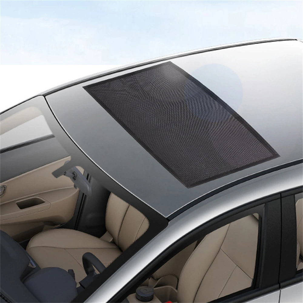 

Magnetic Car Sunroof Sunshade Mesh Cover Uv Anti Curtain Mosquito Net Skylight Sunscreen Insect Window Shading