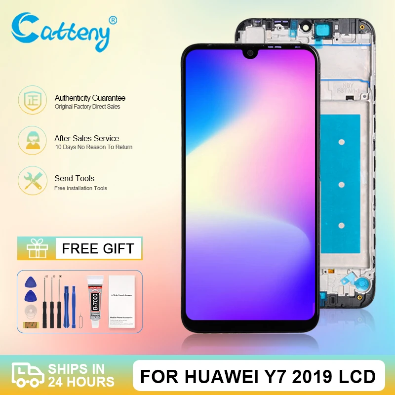 Оптовая продажа дисплей Y7 Prime 2019 для Huawei ЖК-дисплей с сенсорным экраном и