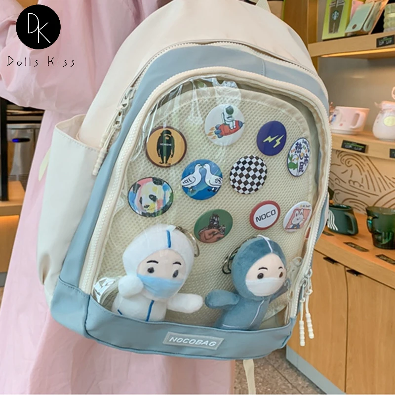 

Повседневный школьный ранец для девочек, сумки Ita, женские вместительные водонепроницаемые сумки для книг, японский милый дорожный рюкзак д...