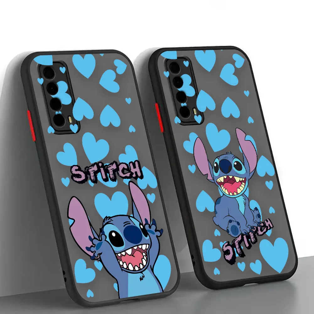 

Matte Case Funda For HUAWEI NOVA 4 5 5I 6 4G 5G 7 7I 8 8SE 10 P40 P50 MATE 40 PRO PLUS Clear Hard Case Para Funny Lilo & Stitch