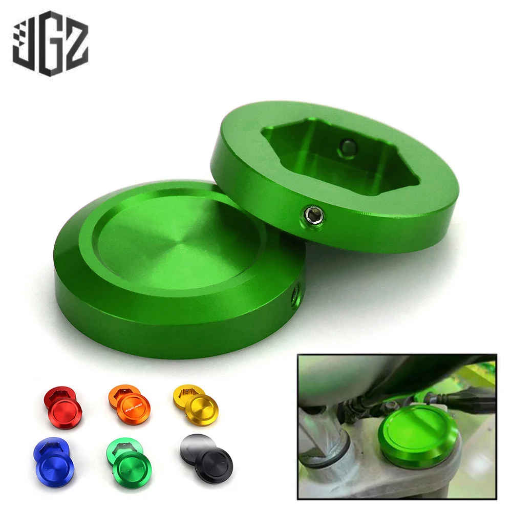 

Motorcycle CNC Aluminum Front Fork Shock Absorber Suspension Decorative Cover Cap for KAWASAKI NINJA 250 400 2017 2018 2019 2020