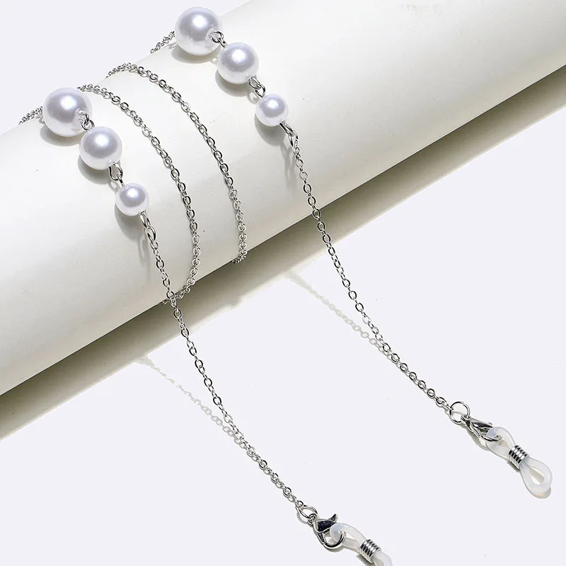 

Женская цепочка для очков с искусственным жемчугом, длина 70 см