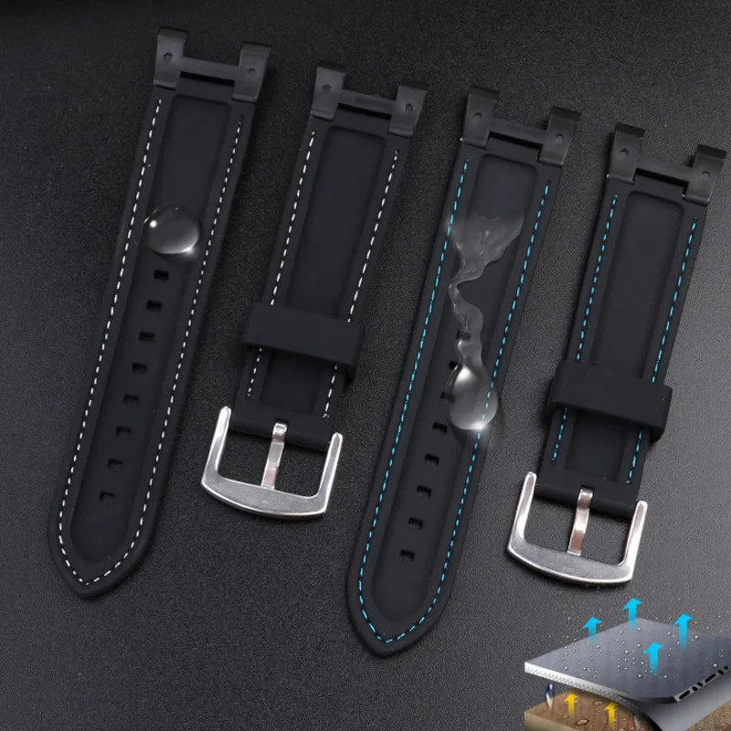 Silicone Strap For Casio ROTREK PRW-7000/7000FC PRW7000 Strap Water-proof Wristband For Casio 5480 Smart Watch Band For Men