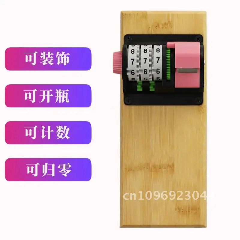 1Pcs Creativity Count Bottle Opener Wall Mounted Bar Beer Decoration Refrigerator Glass Wine Can Home Cap