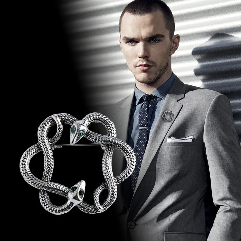 

Korean New Fashion Retro Metal Animal Brooch Pin Snake Brooches Men's Badge Lapel Pins Women Shirt Collar Clothing & Accessories