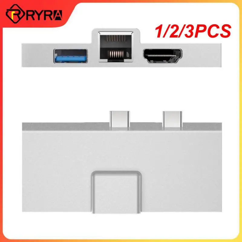 

1/2/3 шт. 7 в 1 USB C концентратор адаптер к 4K Gigabit LAN PD100W SD TF кардридер для компьютера Microsoft Surface X 8 9