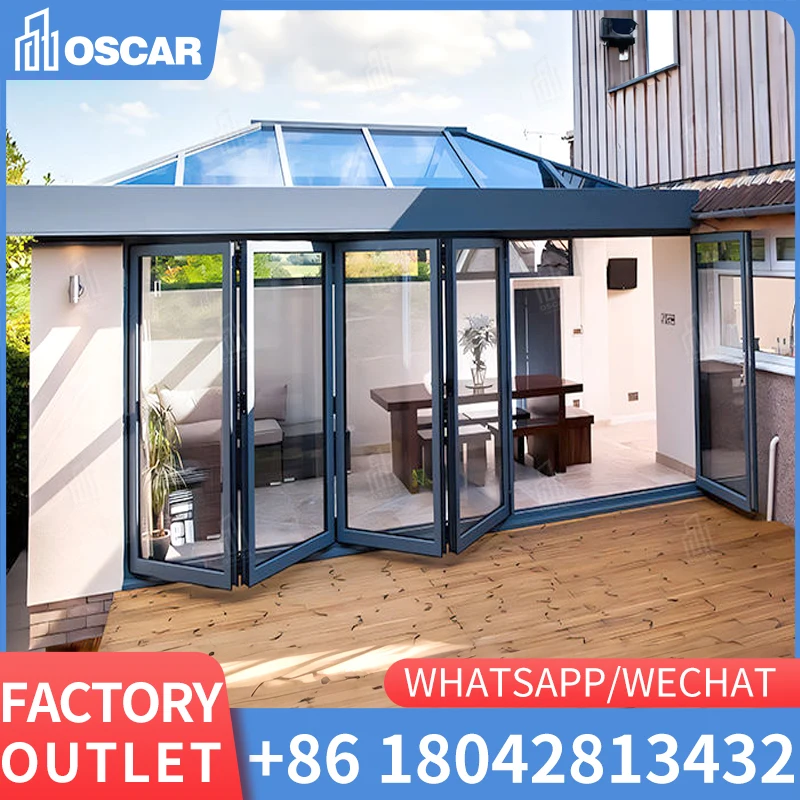 Дешевая необычная водонепроницаемая одинарная створчатая дверь алюминиевая