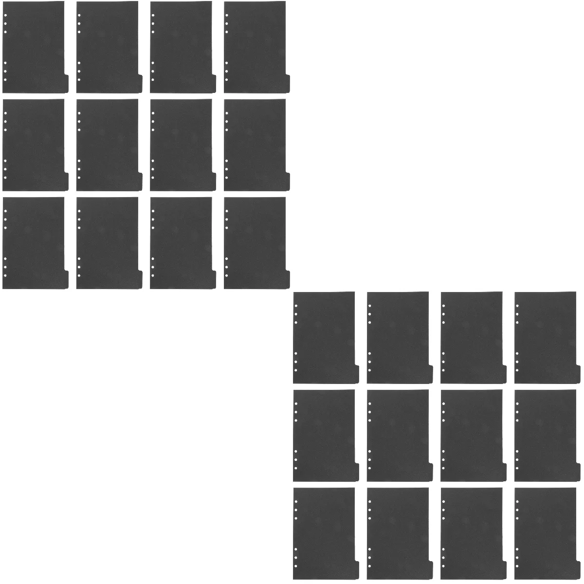 

24 Pcs Paper Binder Dividers Office Tab Dividers A5 Binder Dividers Classification Tab Dividers