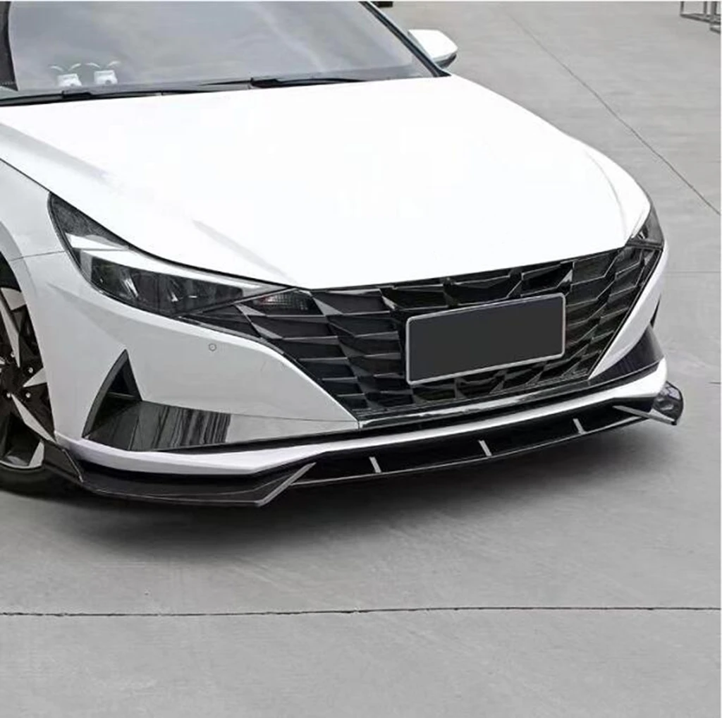Разветвитель для переднего бампера диффузор губ Hyundai Elantra CN7 2020 2021 ABS защита -