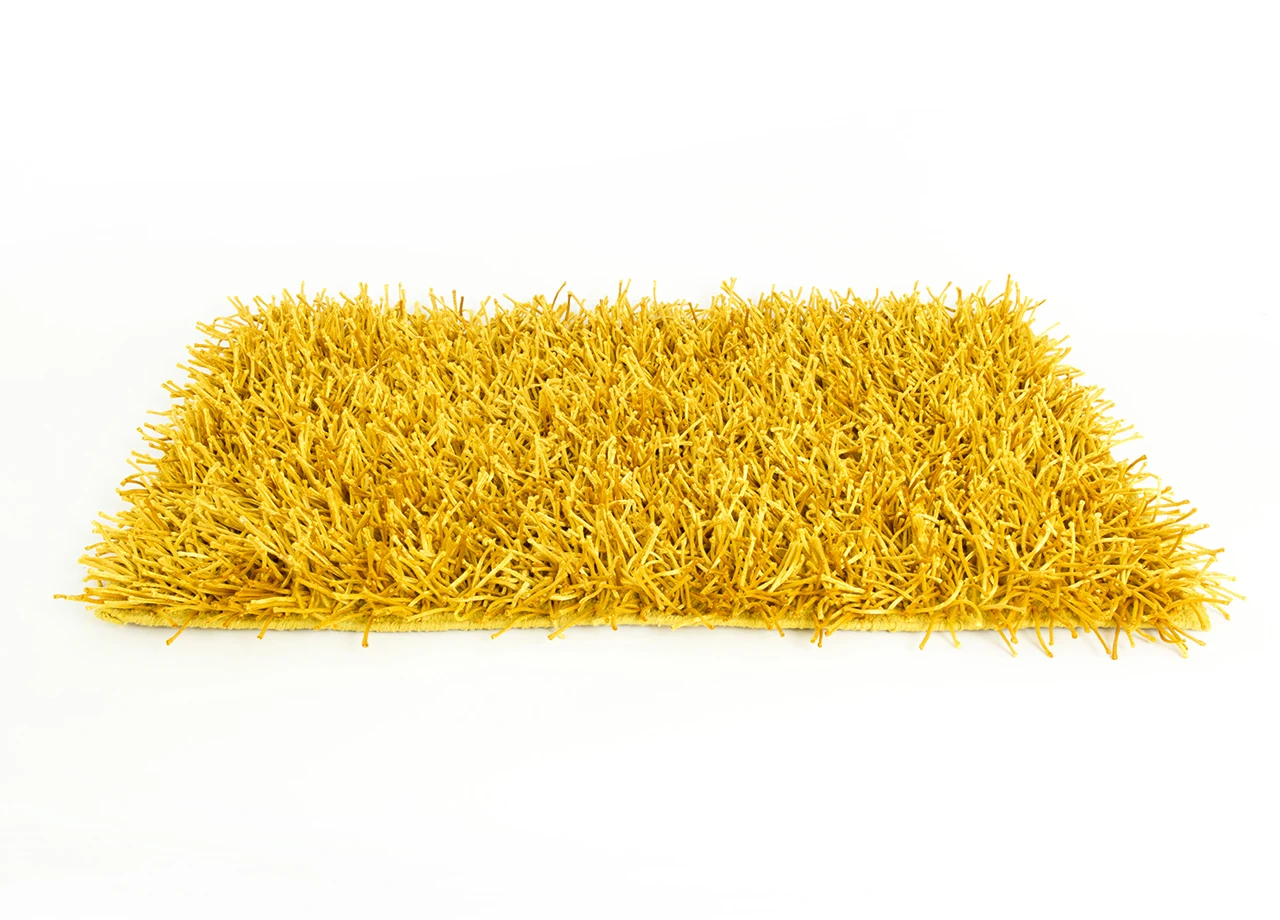 Лохматый ковер для кухни и гостиной модель 60x90 см золотой | Дом сад
