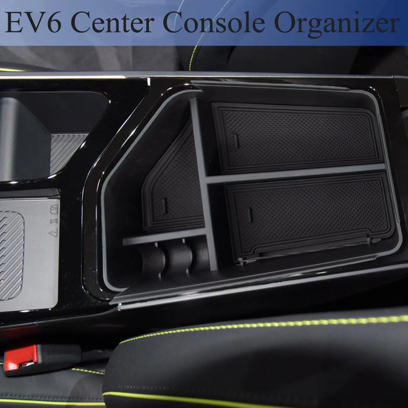 

Auto Central Console Armrest Storage Box Holder Interior Organizer Glove Tray For KIA EV6 2021 Car Accessories