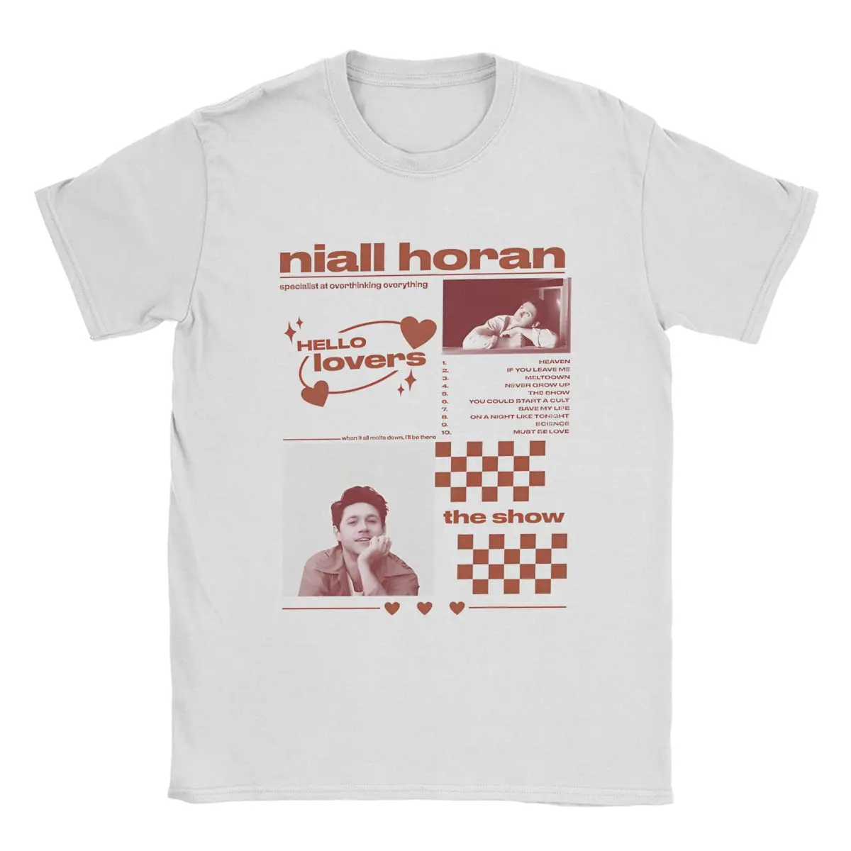 Niall Horan The Show New Album Мужские футболки Singer Tour Креативная футболка с коротким рукавом