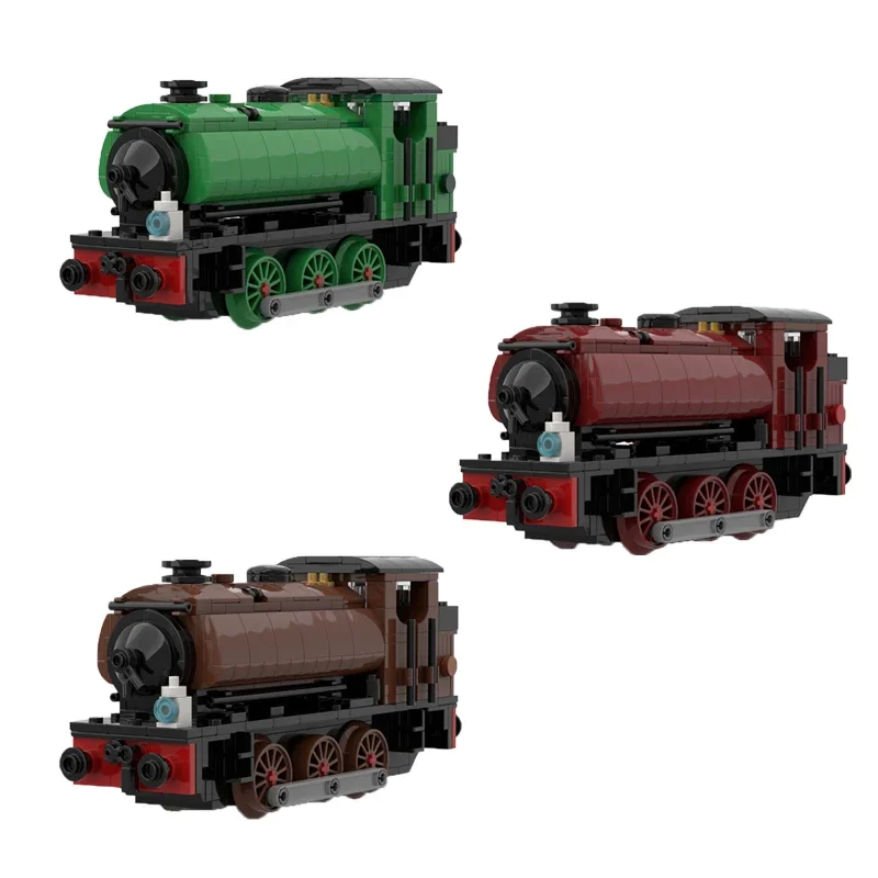 Популярная модель поезда в стиле аниме MOC строительные кирпичи 0-6-0ST двигатель